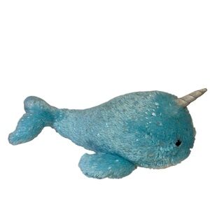 HUG ME Sparkle Stuffed Animal Whale Plush Shiny hearts furry soft Ages 3+ READ!